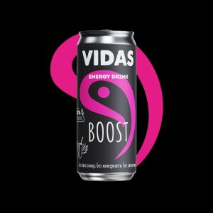 Енергийна напитка VIDAS Boost - 250 ml. кен