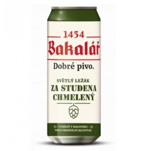 Чешко пиво Bakalář dry-hopped lager - 500 мл. КЕН