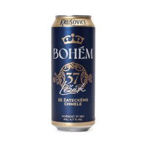 Чешко лагер пиво Krušovice Bohém 4,7% - 500 мл. КЕН