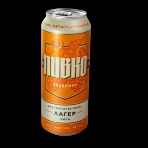 Жива бира ПИВКО JAGERHOF LAGER - 500 мл. КЕН