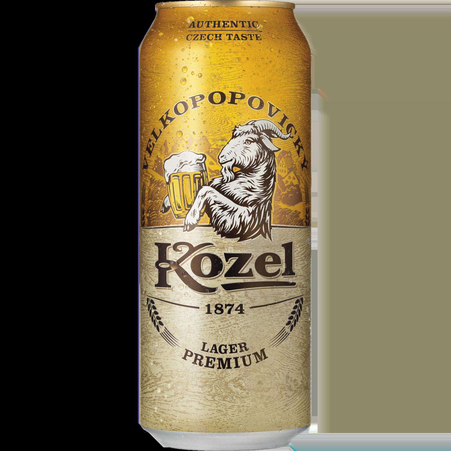 Чешко светло пиво Velkopopovický Kozel 4% – 500 мл. КЕН