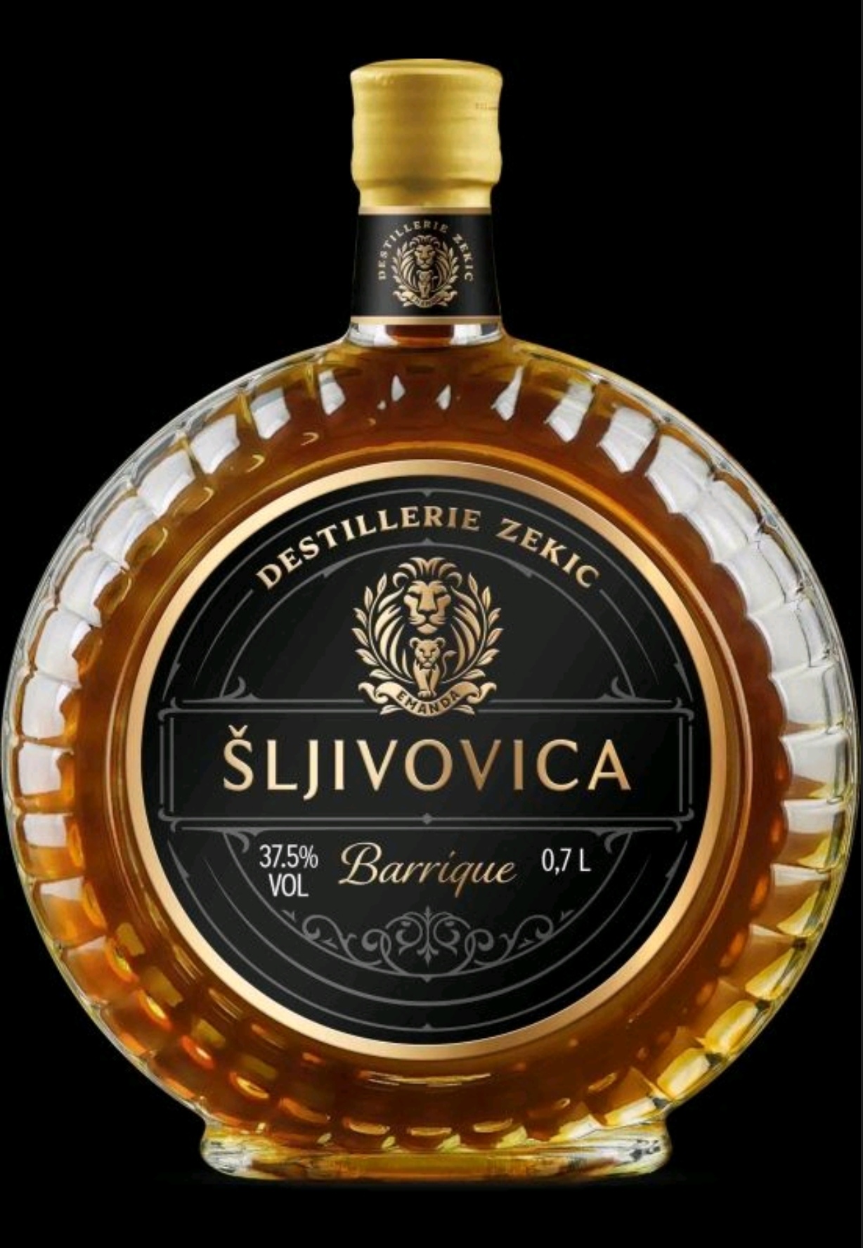 Ракия Сливова 37,5%, Бъклица 0,7л.